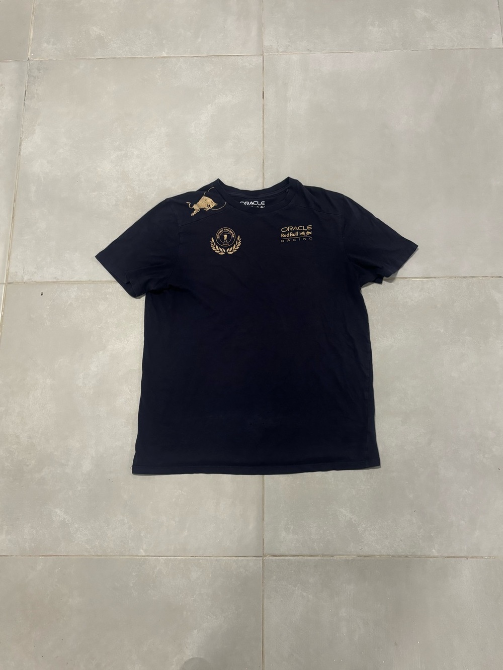 Max Verstappen Doble Champion F1 Red Bull Team Black Short Sleeve Men's T-Shirt